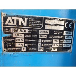 Nacelle ATN Piaf 880R- 2007 8m | France Compact