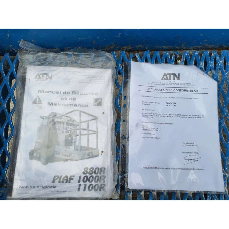 Nacelle ATN Piaf 880R- 2007 8m | France Compact