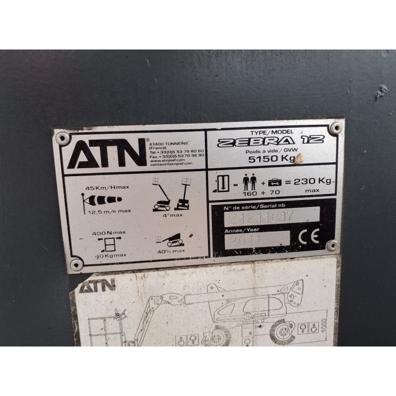 Nacelle ATN Zebra 12 - 2011 | France Compact