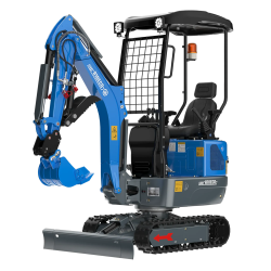 La Rippa R10 en action de cavage avec attache rapide et godet orientable
