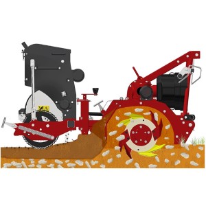 Enfouisseur de pierres STONY 115 ROTADAIRON pour micro tracteur