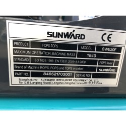 Mini pelle SUNWARD SWE20UF NEUVE