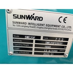 Mini pelle SUNWARD SWE20UF NEUVE