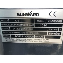 Mini pelle SWE08B SUNWARD 1T NEUVE