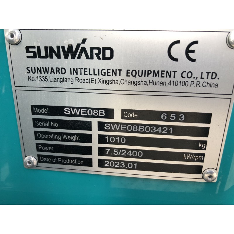 Mini pelle SWE08B SUNWARD 1T NEUVE